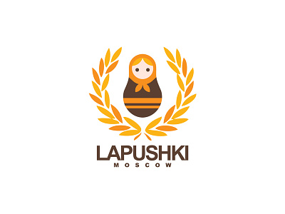 Logo - Lapushki (Shoe Brand) brand brown lapushki logo orange
