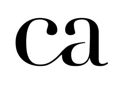 Initial Initials ca didot initials logo monogramme personal brand typography