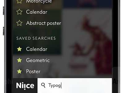 Niice iOS ios metro nova saved search star