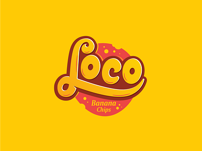 Loco | Banana Chips branding chips design food app food art icon illustration illustrator logo logo a day logodesign logodesigner packagedesign packagin typography wordmark