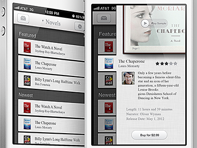 Audiobooks app app audiobooks iphone practice ui