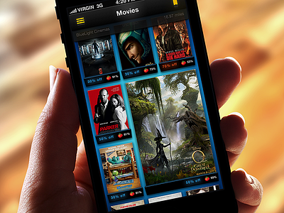 Reinventing Movie Tickets for Mobile app iphone movie ticket ui