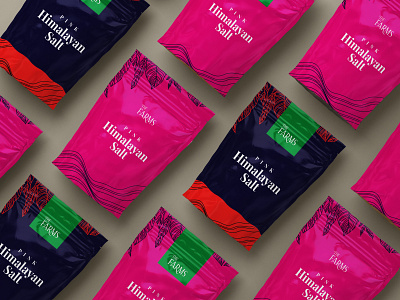Pink Salt Package Design branding design package packagedesign patterndesign typography