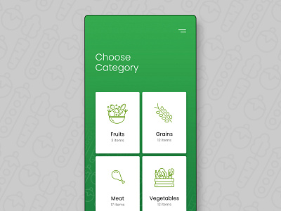 Category Listing agricultural app android app design app app design category list category screen