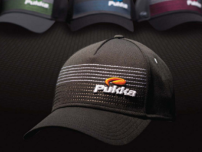 Print Ad / Product Photo advertisement black cap carbon fiber hat headwear orange print product photography