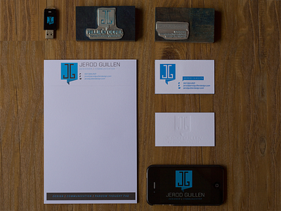 Personal ID Package design jg letter press painted edges personal id