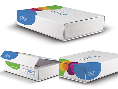 Packaging colors magnetic closure box mock up packaging