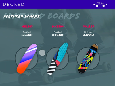 Decked Hover Click auto animate decked skateboard xd