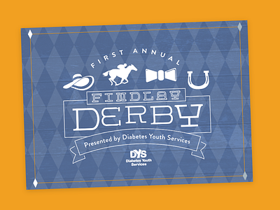 Event Logo / Post Card charity derby indesign postcard print