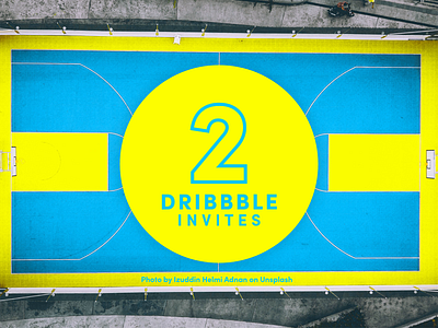2 Dribbble Invites auto animate invite two xd yellow