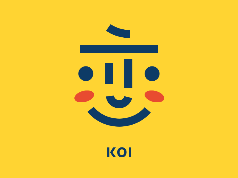 Koi typography
