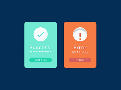 #011 Flash Message by Yizhen_n on Dribbble