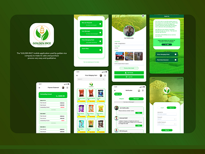 Golden Rice Mobile app Ui