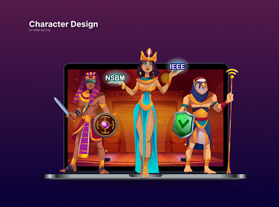 Character Design 3d animation branding character character design graphic design ieee ieeeday illustrater logo mascot motion graphics ui vector