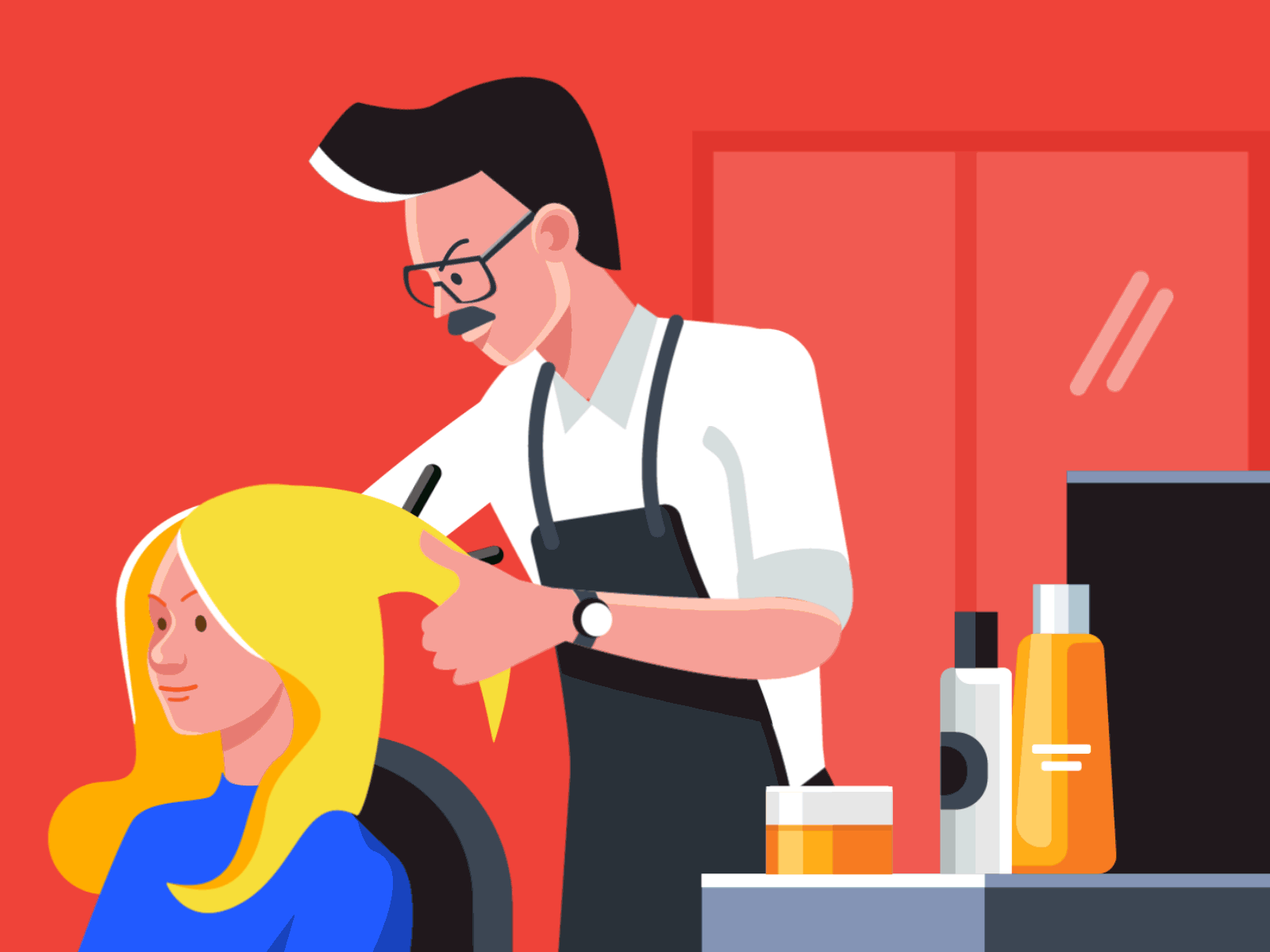 Beauty Salon App app appointment form beauty app beauty salon beauty salon app gif jotform mobile app salon app schedule appointment