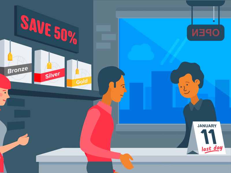 Last Chance To Save customer salesman gold plan silver plan bronze plan package save 50 last day sale last chance jotform gif