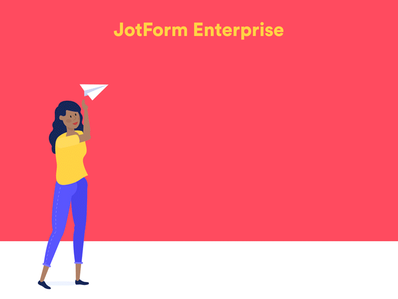 Jotform Enterprise character animation enterprise gif gif animation girl jotform jotform enterprise productivity secure support workflow