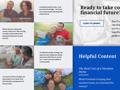 Wealth Management Company Website v2 advisor design financial planning wealth management website