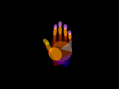 High Five! blending modes color colorful experiment hand illustration palm