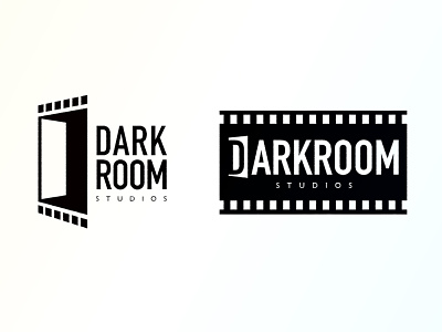 Darkroom Logo dark darkroom film graphic logo media movie photography production room studio