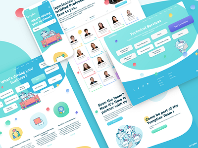 Healthcare Consulting Website bubbles business buttons clinic colourful design doctor finance health icons illustration landing page quality tech ui ux web website