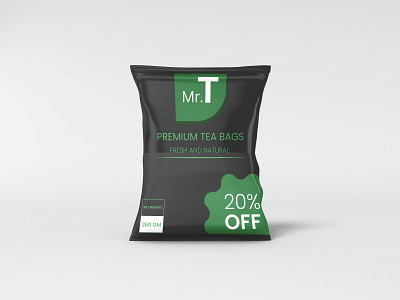 Mr.T TEA BAGS branding graphic design