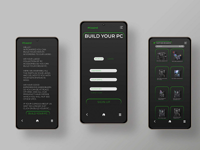 PCwarrd App UI design/figma