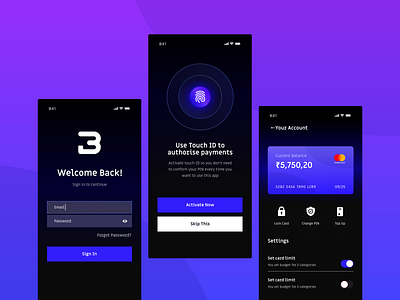 Dark Finance App app app design app ui dark dark ui design finance product design typography ui ux