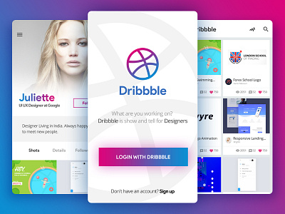 Dribbble App - Redesign