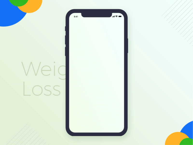 Weight loss App – Wizard diet calories health fitness ios iphone x mobile motion muzli process scale ui ux weight loss wizard