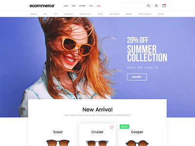 Goggles - Free Ecommerce Template by Aamir Mansuri on Dribbble