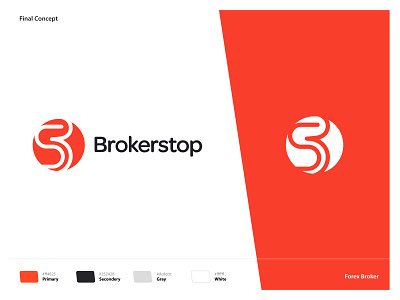 Brokerstop :: Forex Broker aamirmansuri branding broker color palette exploration forex icon identity logo logo design negativespace typography wordmark