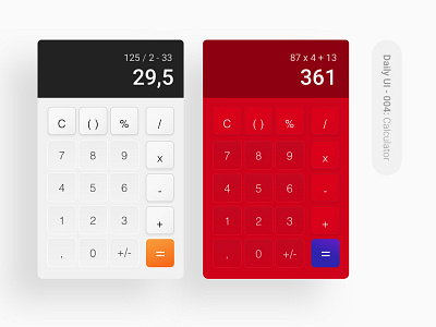 Daily UI - 004: Calculator calculator daily ui sketch