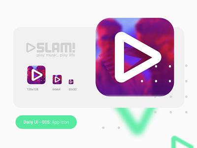Daily UI - 005: App Icon daily ui radio sketch slam slam!