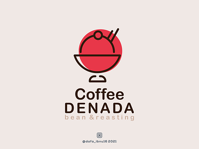 coffee denada logo design
