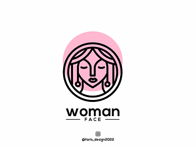 woman face logo design