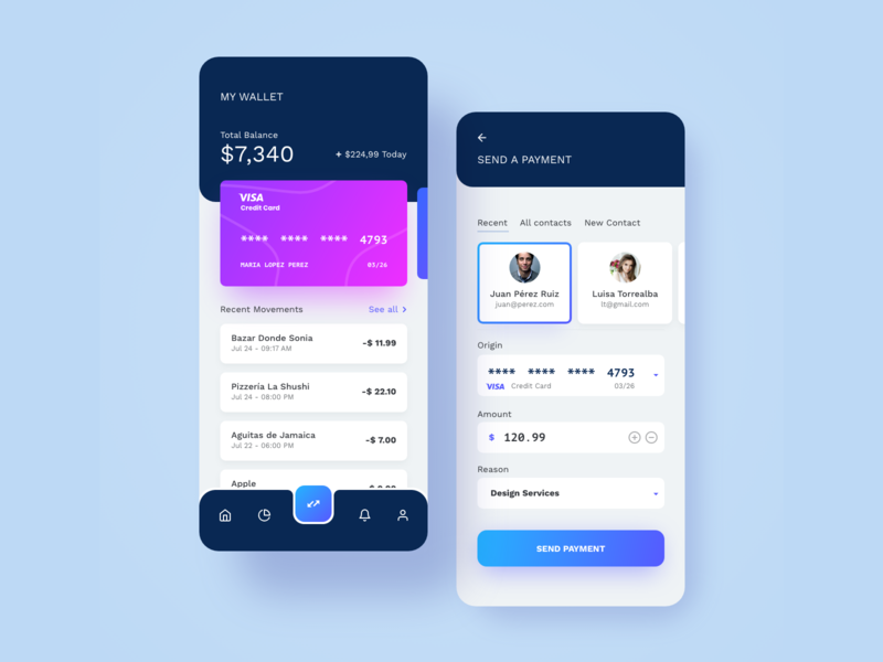 Money Management Application Design by Masudur Rahman on Dribbble