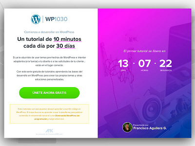 WP1030 landing page webdesign website