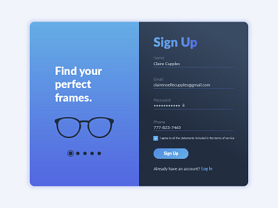 Daily UI #001  Sign Up