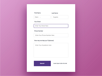 Form UI