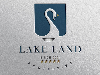 LAKE LAND PROPERTIES branding design graphic design illustration logo logo design logodesign logodesigns