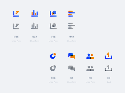 Data visualization Icon design icons web