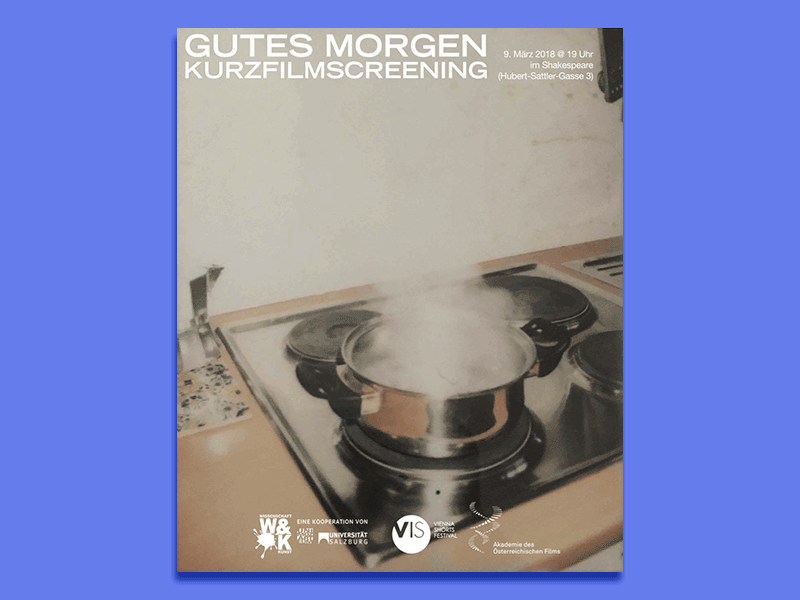 Gutes Morgen Kurzfilmscreening design graphic design photography poster poster design type typography