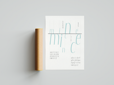 FONT DESIGN - Mince design graphic design poster typography