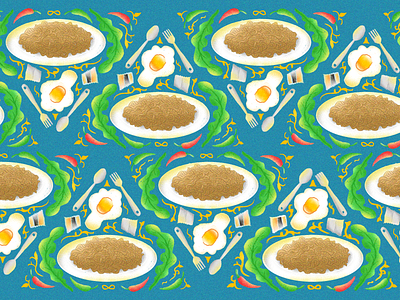 All Hail Indomie Goreng delicious eggs food foodie icon illustration junkfood noodle noodles pattern patterns stickers vegetables