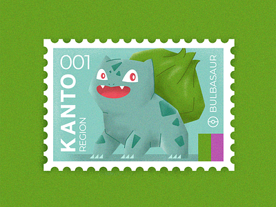 Pokemon Postage Stamps: 001 Bulbasaur