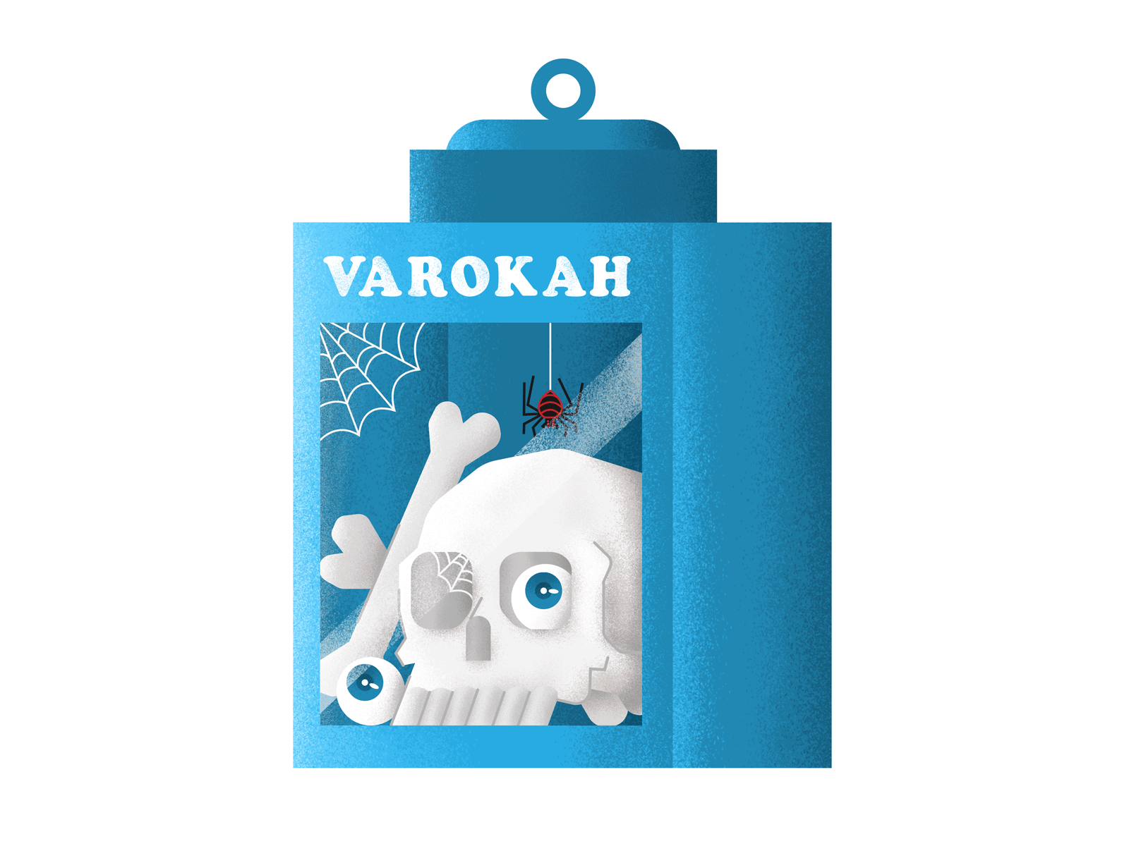 Varokah Cracker Box cult cute food horror illustration skull stickers