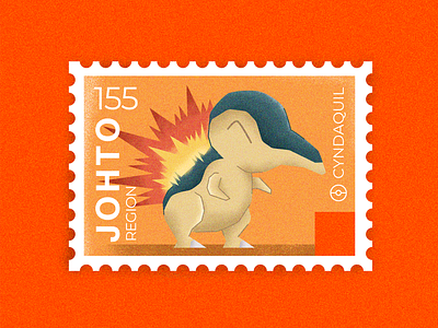 Pokemon Postage Stamps: 155 Cyndaquil