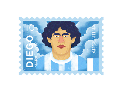 RIP Diego argentina football illustration maradona soccer