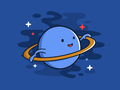 Hula-hoop Planet cute hulla hop icon illustration planet space t shirt